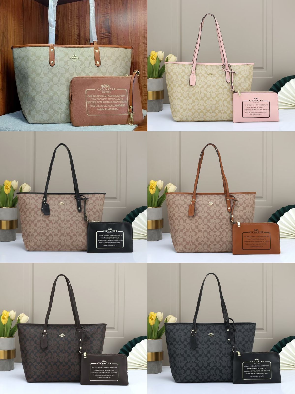 Coach New York Bag | 5 Colors | Elegant & Timeless Design ( Master copy)