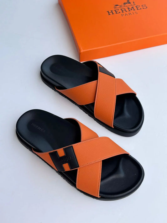 Hermès Men’s Slippers – Luxury Comfort & Style (High copy)